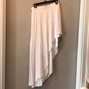 Boston Proper White Asymmetrical Skirt